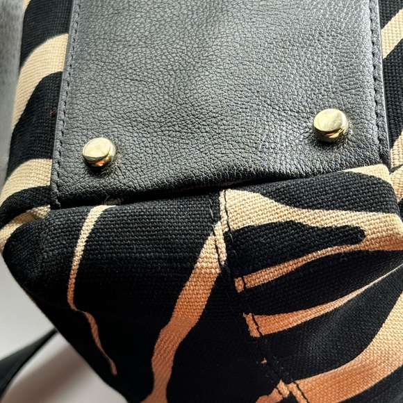 Kate♠️ Spade Bags | Kate ♠️Spade Zebra Print Canvas Crossbody/Satchel - Picture 11 of 16